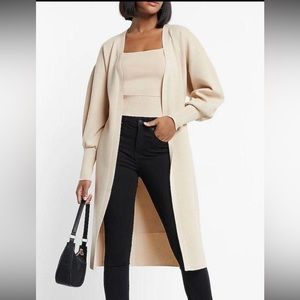 EXPRESS TIE BELTED
DUSTER CARDIGAN XS